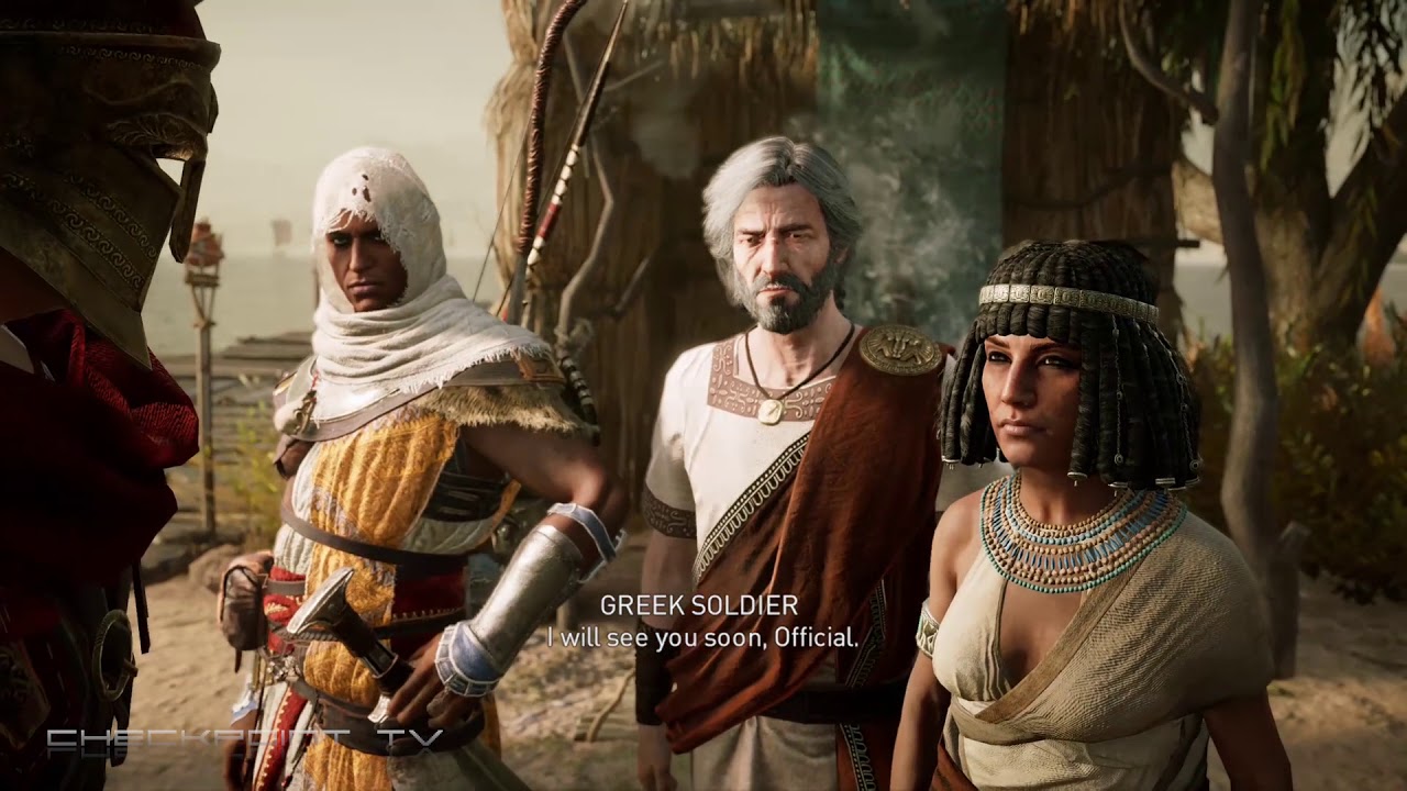 Greeks and Egyptians in Assasins Creed Origens