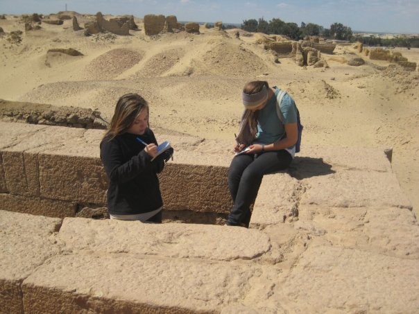 Studying field students