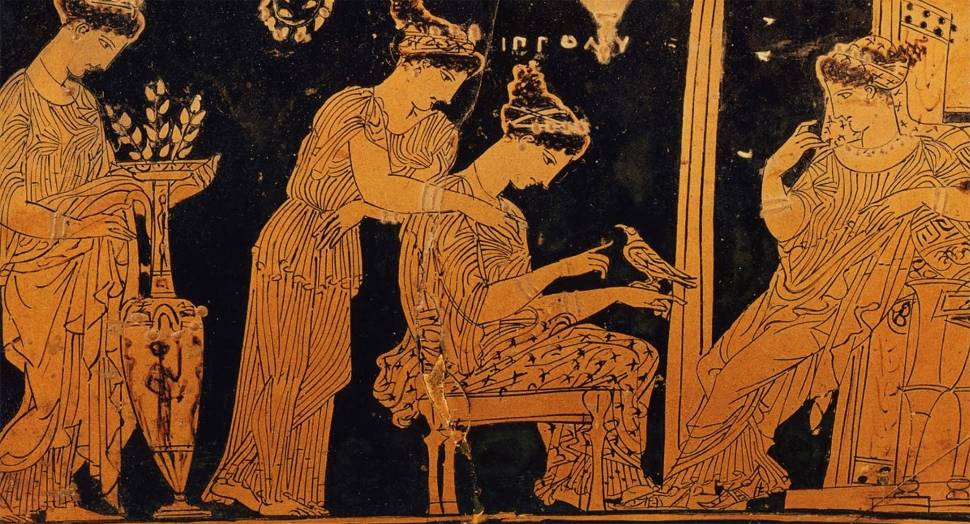 Greek women on a vase